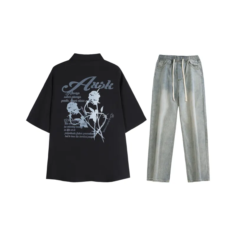 A.X.S.K Shirt Matching Set Unisex-24