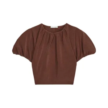 ZARA Crop Top Women's Light Brown