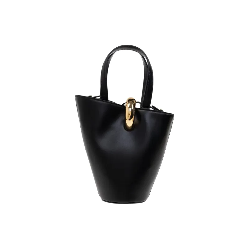 Jacquemus Calfskin Bucket Bag, Shoulder Bag, Crossbody Bag, Handbag Mini Women's Black-2