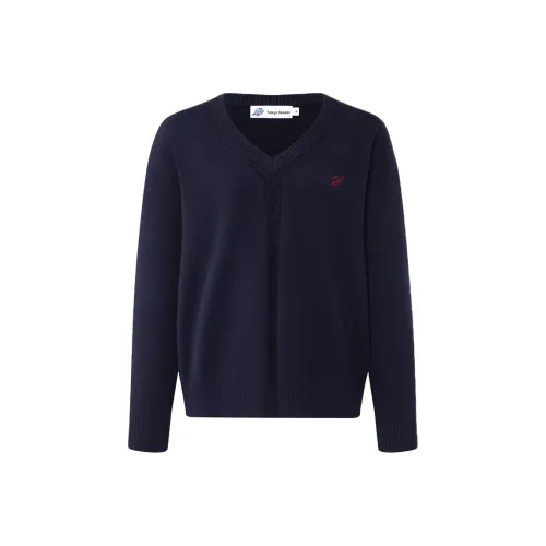 Tokyo Season Sweater Women's Deep sea Whales