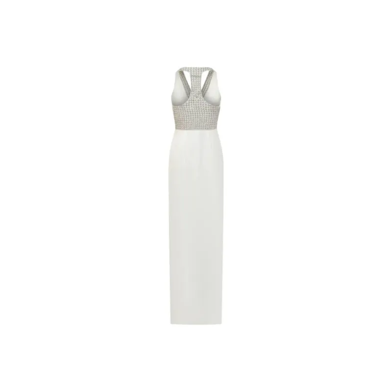 MaxMara Sleeveless Dress Women's White-1