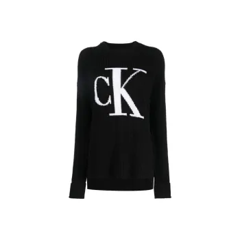 Calvin Klein Logo Intarsia Cotton Jumper