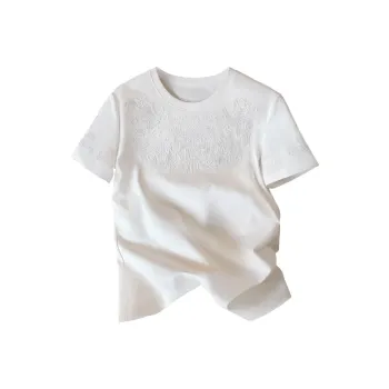 Cypress House Set in Sleeve T Shirt Women's White