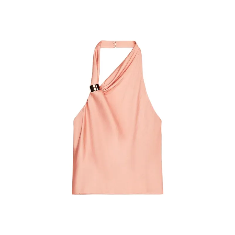 ZARA Tank Tops Women's Peach-0