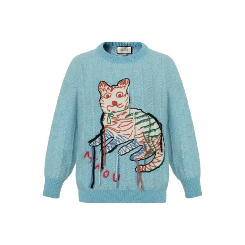 GUCCI Sweater Women's Light Blue