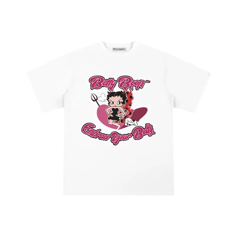 BETTY BOOP T Shirt Women's White-0