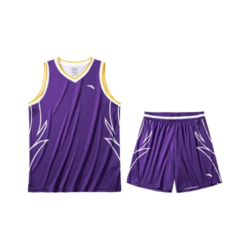 ANTA Basketball Suits Men Deep Navy Purple