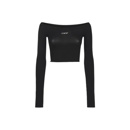 OFF WHITE T Shirt Women's Black Slim Fit