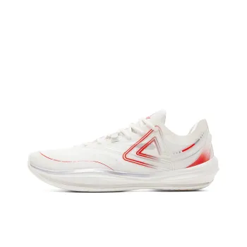 PEAK Lightness 3.0 Cushioning Slip Resistant Low Top Basketball Shoes Men's Ivory Red