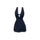 Blue Print Dress Cropped
