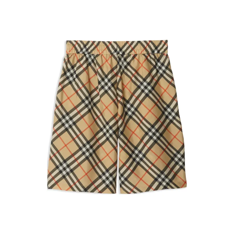 Burberry Vintage Check Silk Shorts-0