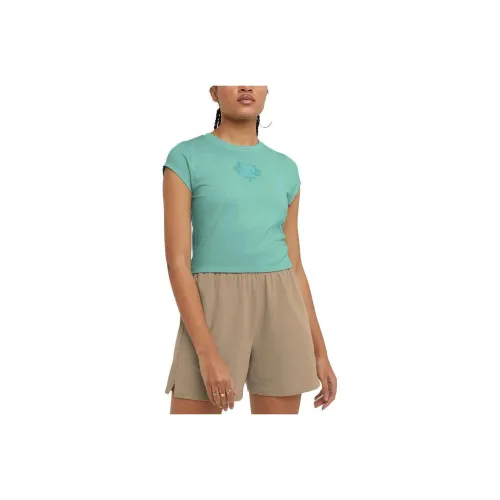 Champion Crop Tops Women's Emerald