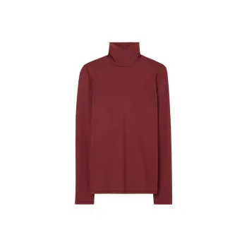 St. John Roll-neck Stretch-jersey Top