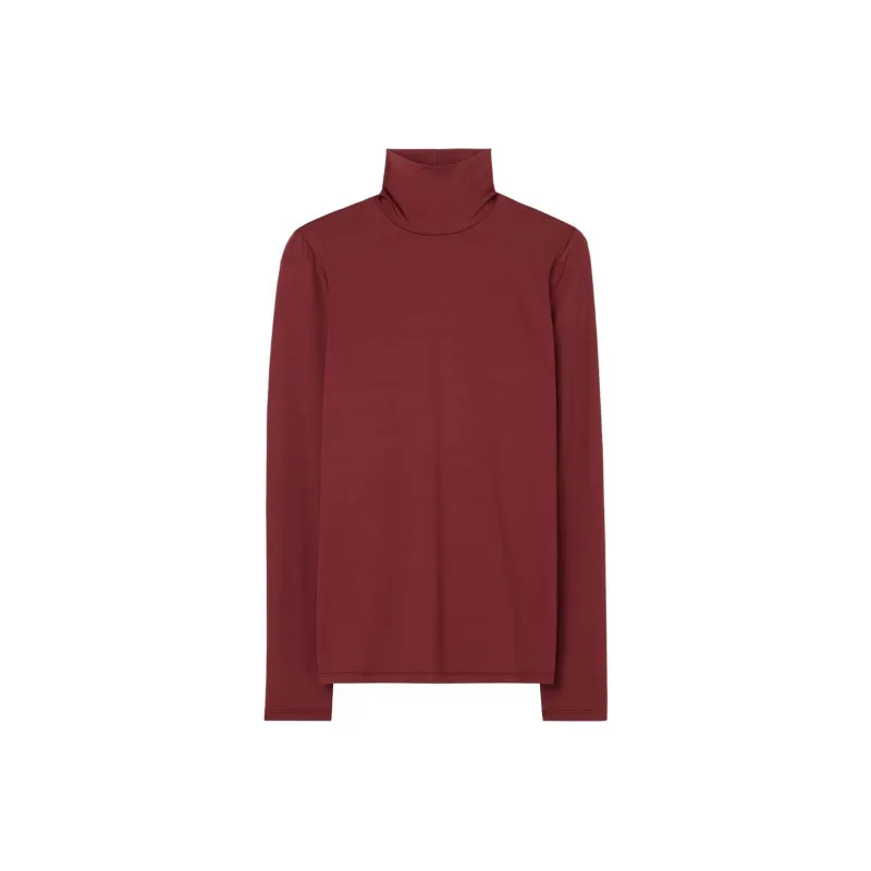 St. John Roll-neck Stretch-jersey Top-0