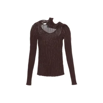 Y/Project Knitted Key-Hole Slim Fit Top