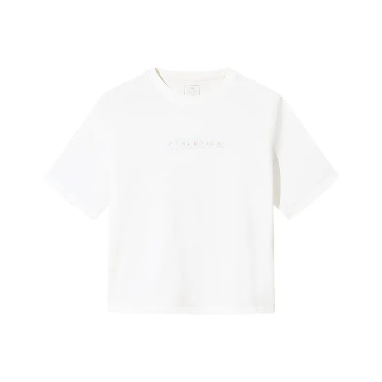 ANTA Sports Life Collection T Shirts Women's Papyrus White-0