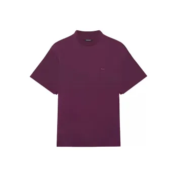 Balenciaga T Shirt Women's Purple Loose Fit Style