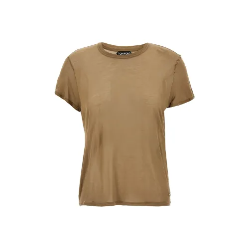 TOM FORD Logo Plaque Crewneck T Shirt