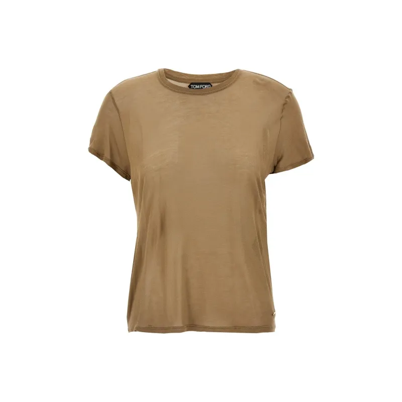 TOM FORD Logo Plaque Crewneck T Shirt-0