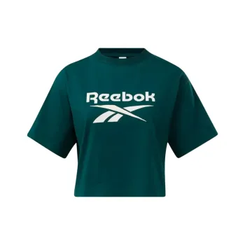 Reebok CL AE BIG LOGO CROP TEE T-Shirt Women's Green