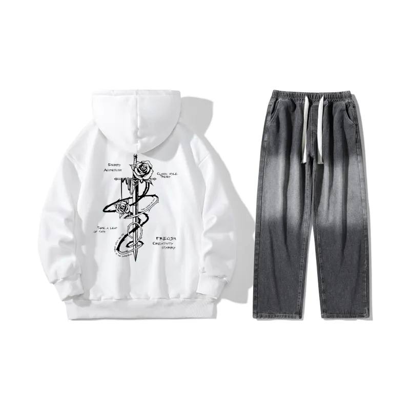 FREO3N Sweatshirt Sets Unisex-32