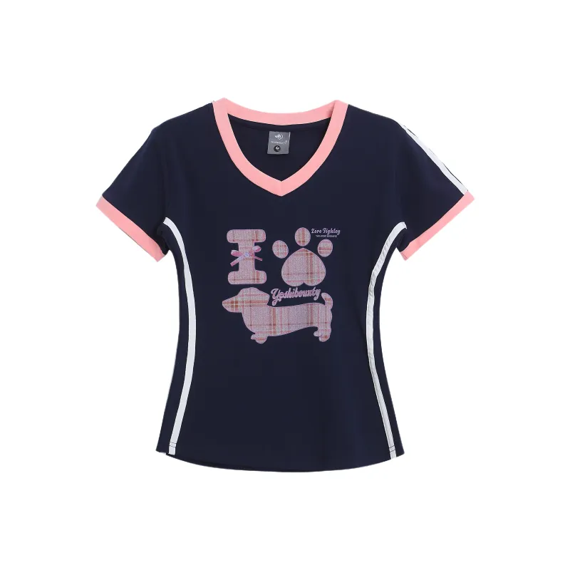BEAR UNION Regular Short Sleeved T Shirts Women's-2