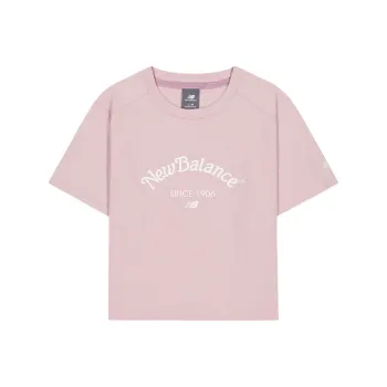 New Balance Drop Shoulder Sleeve T Shirt Women's Pink
