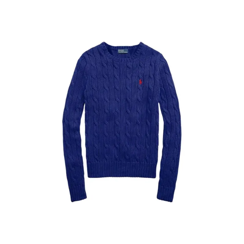 Polo Ralph Lauren Logo embroidered Cable knit Sweatshirt-0