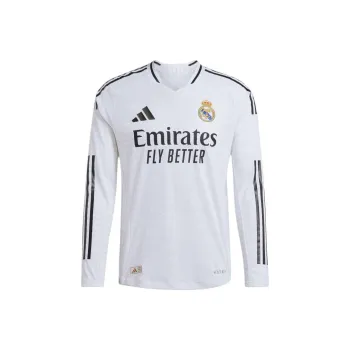 Adidas Free Shipping With AdiClub Real Madrid 24/25 Long Sleeve Home Authentic Jersey