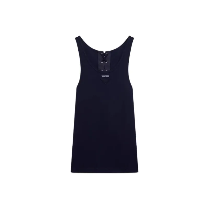 PRADA SS25 Tank Top Women's Marine Blue-0