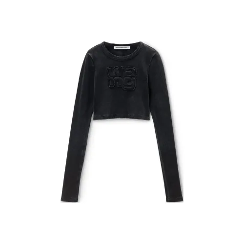 Alexander Wang Cropped Long Sleeve Top