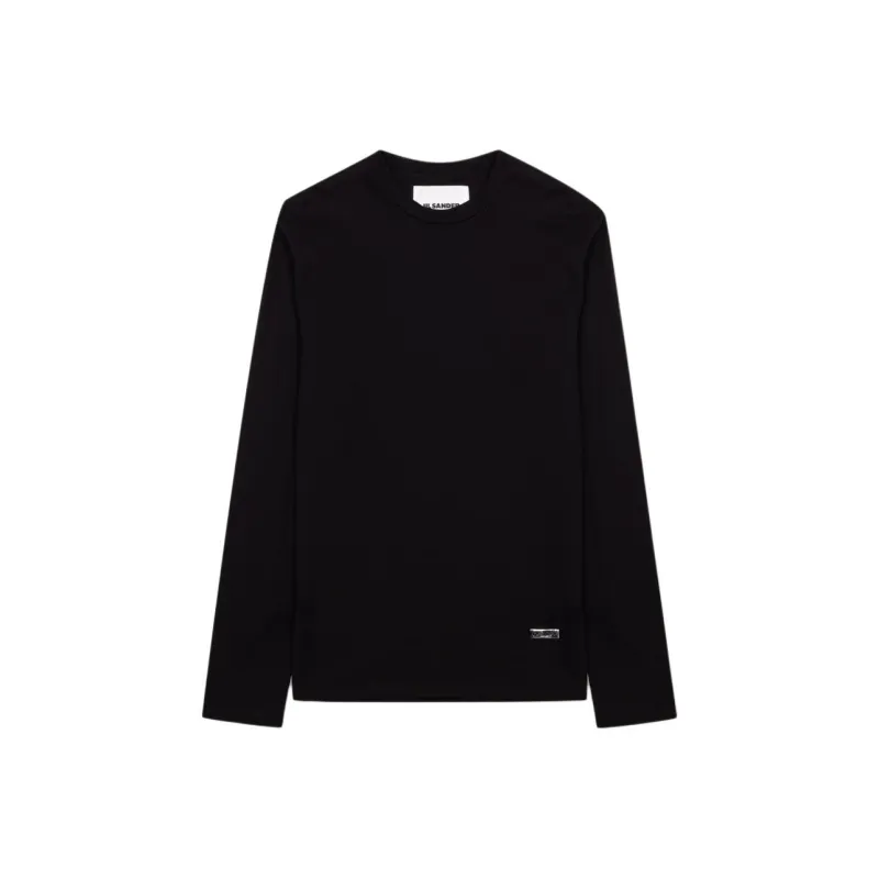 JIL SANDER Logo Plaque Long Sleeved T Shirt-0