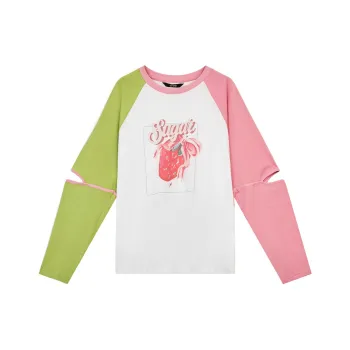 ELF SACK T Shirt Women's Soft Pink Green