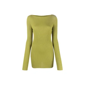 RICK OWENS Cut out Ribbed Jumper