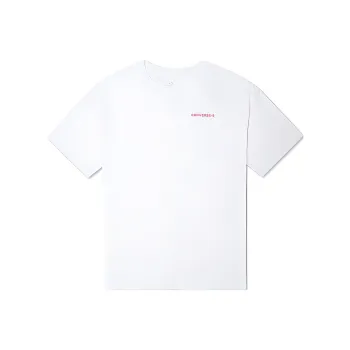Converse Strawberry Drop Shoulder Sleeve T Shirt Women's White