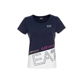 EMPORIO ARMANI EA7 T Shirts Women's Navy