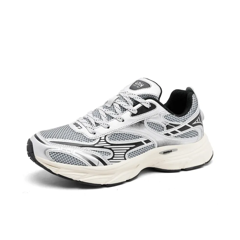 K bird Slip Resistant, Breathable, Height Increasing Low Top Chunky Sneakers Men's-7