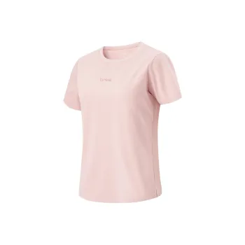LiNing T Shirt Women's Light Coffee Pink