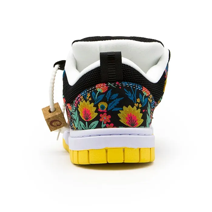 YIBONI Coverage Slip Resistant And Abrasion Resistant Low Top Skateboard Shoes Unisex Multicolor-4