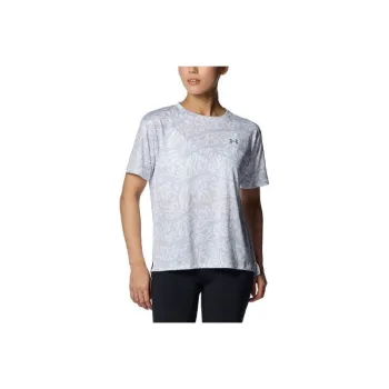 Under Armour Tech Drop Shoulder Sleeve T-Shirt Women's Smoke Gray