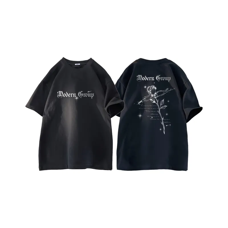 Warrior Huichao Cloud Sail Collection Drop Shoulder Sleeve T Shirt Unisex-14