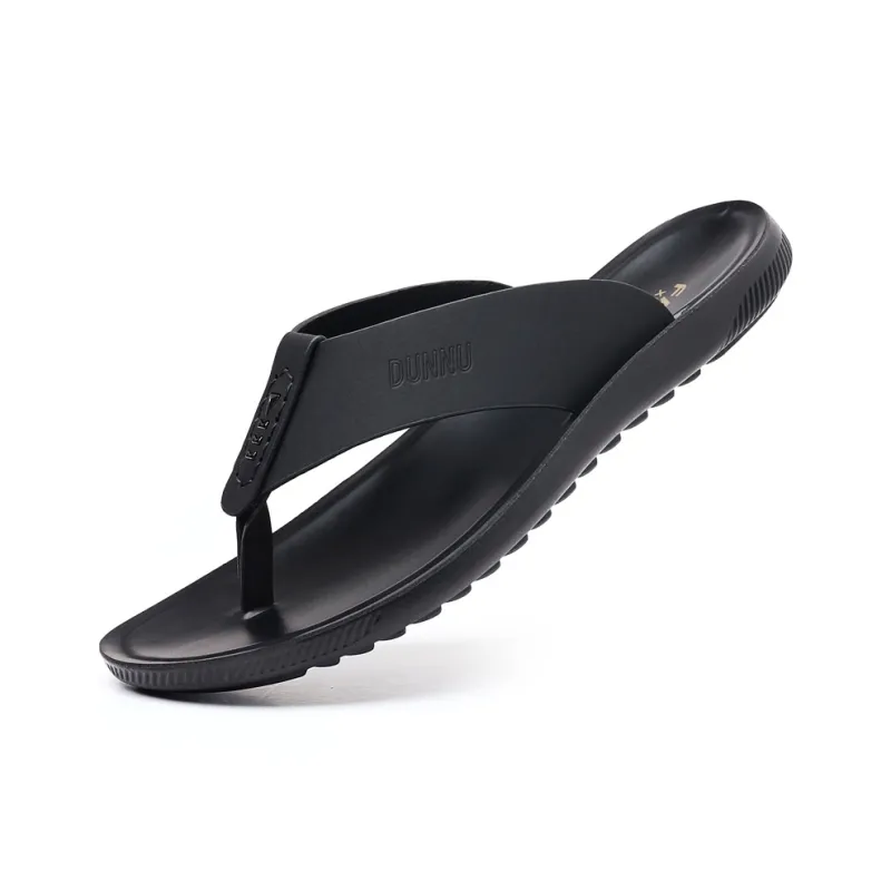 Dunnu Rubber Sole Slip Resistant Flip Flops Men's-1