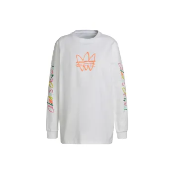 Adidas Originals GRAPHIC LS TEE T Shirt Women's White