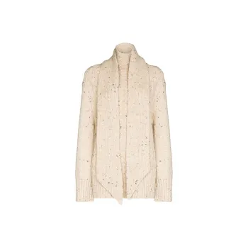 GANNI Cable Knit Sweater 'Vanilla Ice'