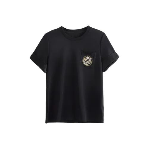 Olrain T Shirts Women's Black