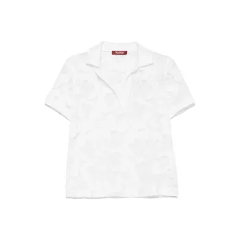 MaxMara Floral Patterned Lace Detailed Top