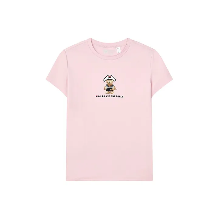 FILA T Shirts Women's Baskin Robbins Pink-0