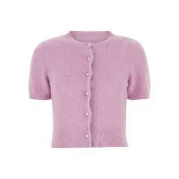 Maison Margiela Cropped Knitted Cardigan