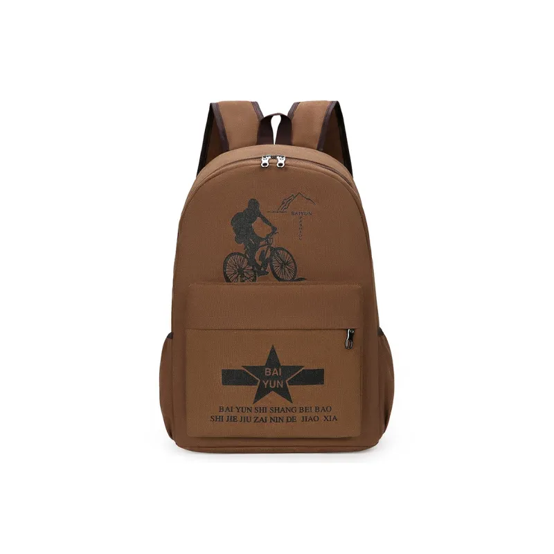 G FAVOR Canvas Backpack Unisex Multicolor-5