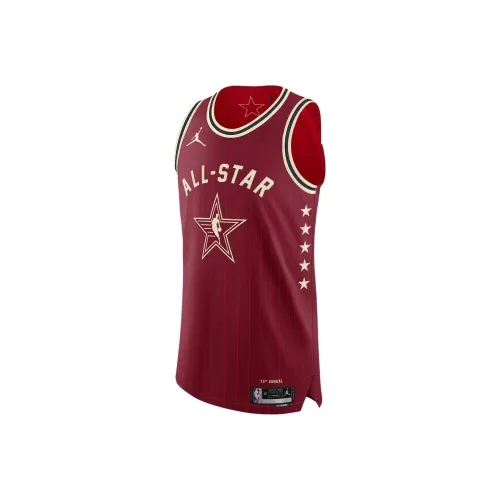 Jordan Basketball Jerseys LEBRON James Size 23 2024 All Star Player Edition Men's Deep Red